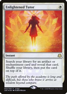 【Foil】《悟りの教示者/Enlightened Tutor》[ジャッジ褒賞] 白
